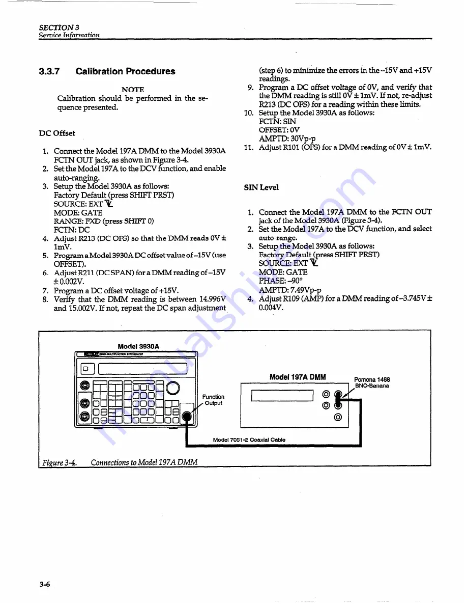 Keithley 3930A Скачать руководство пользователя страница 32