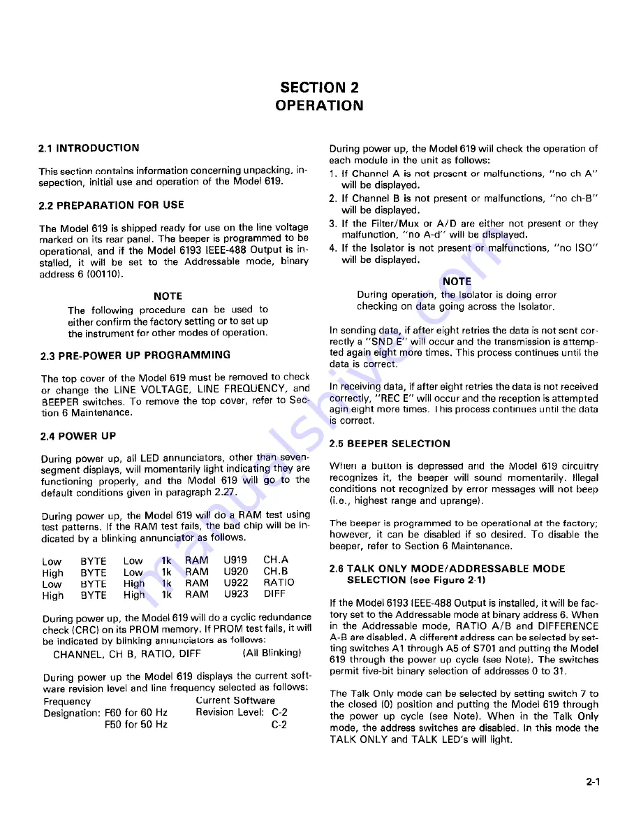 Keithley 619 Скачать руководство пользователя страница 11