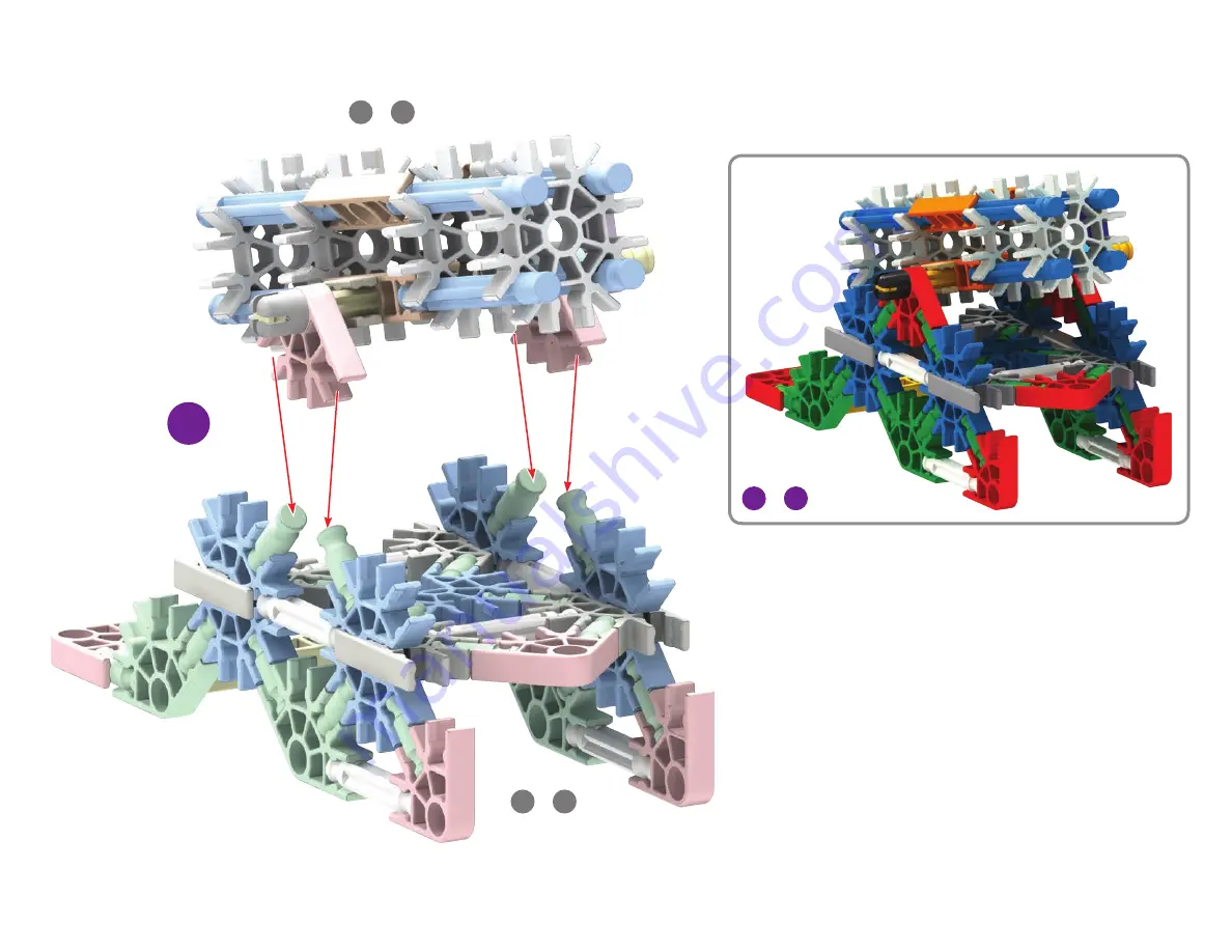 K'Nex 100 MODEL IMAGINE BUILDING SET Assembly Instructions Manual Download Page 23