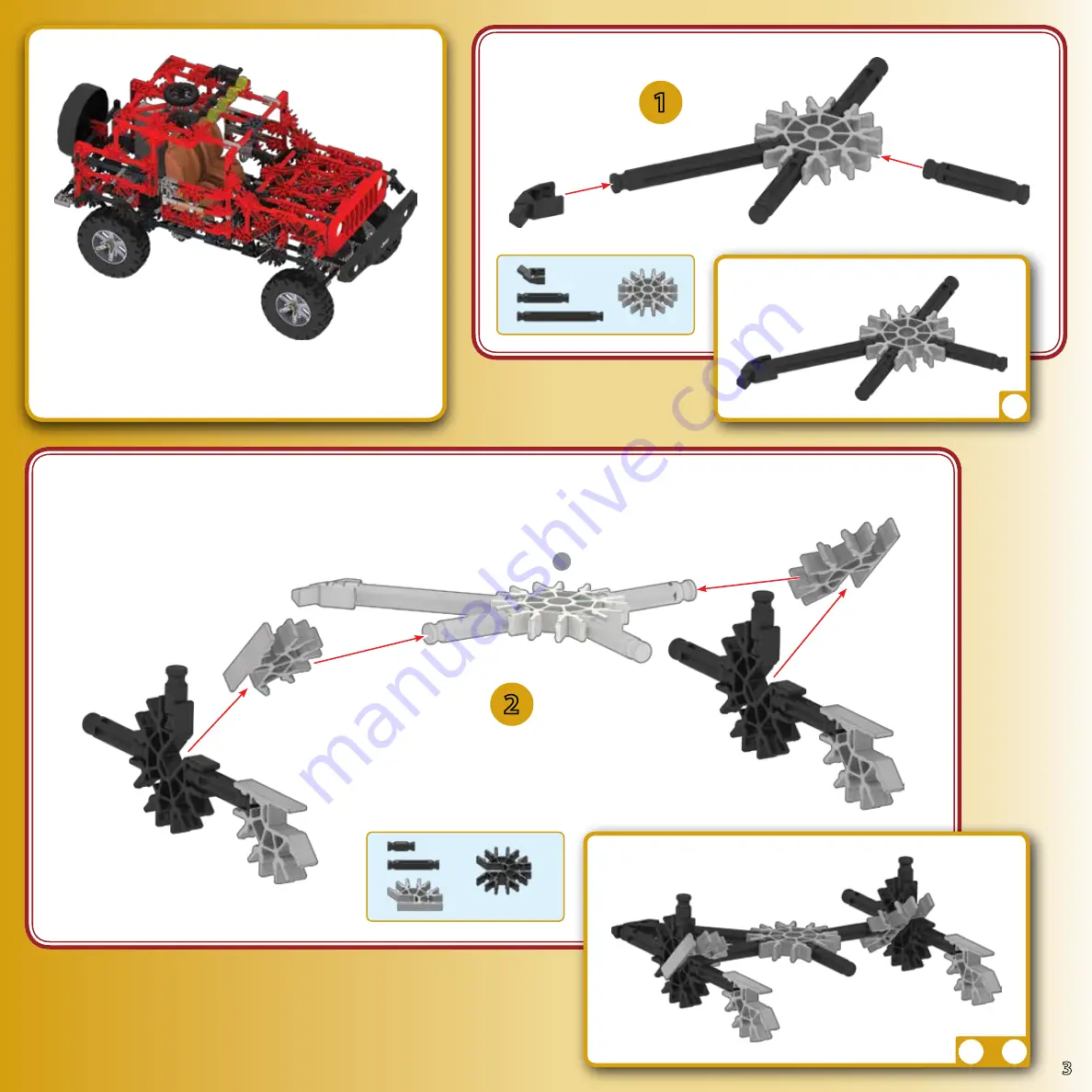 K'Nex Jeep Wrangler Скачать руководство пользователя страница 3