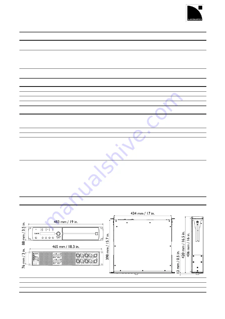 L-Acoustics LA4X Скачать руководство пользователя страница 11