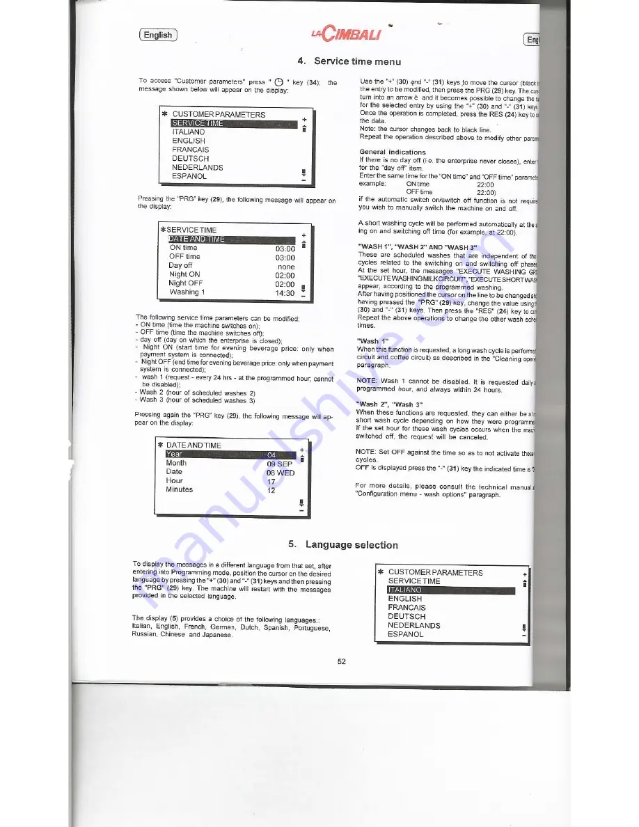 La Cimbali M2 Barsystem User Manual Download Page 15