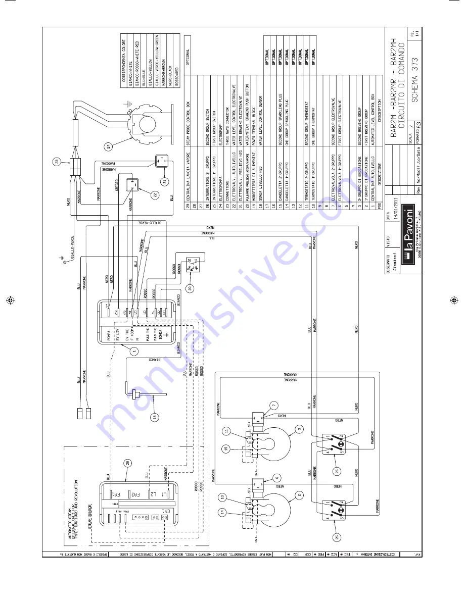 La Pavoni 2 GR BAR Operating Instructions Manual Download Page 83