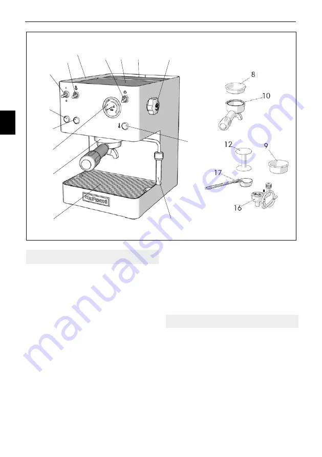 La Pavoni Casa Bar Steel LPMCBS01EU Instruction Manual Download Page 36