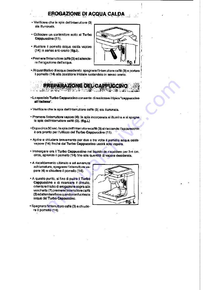 La Pavoni Espresso Si' Instruction Manual Download Page 9