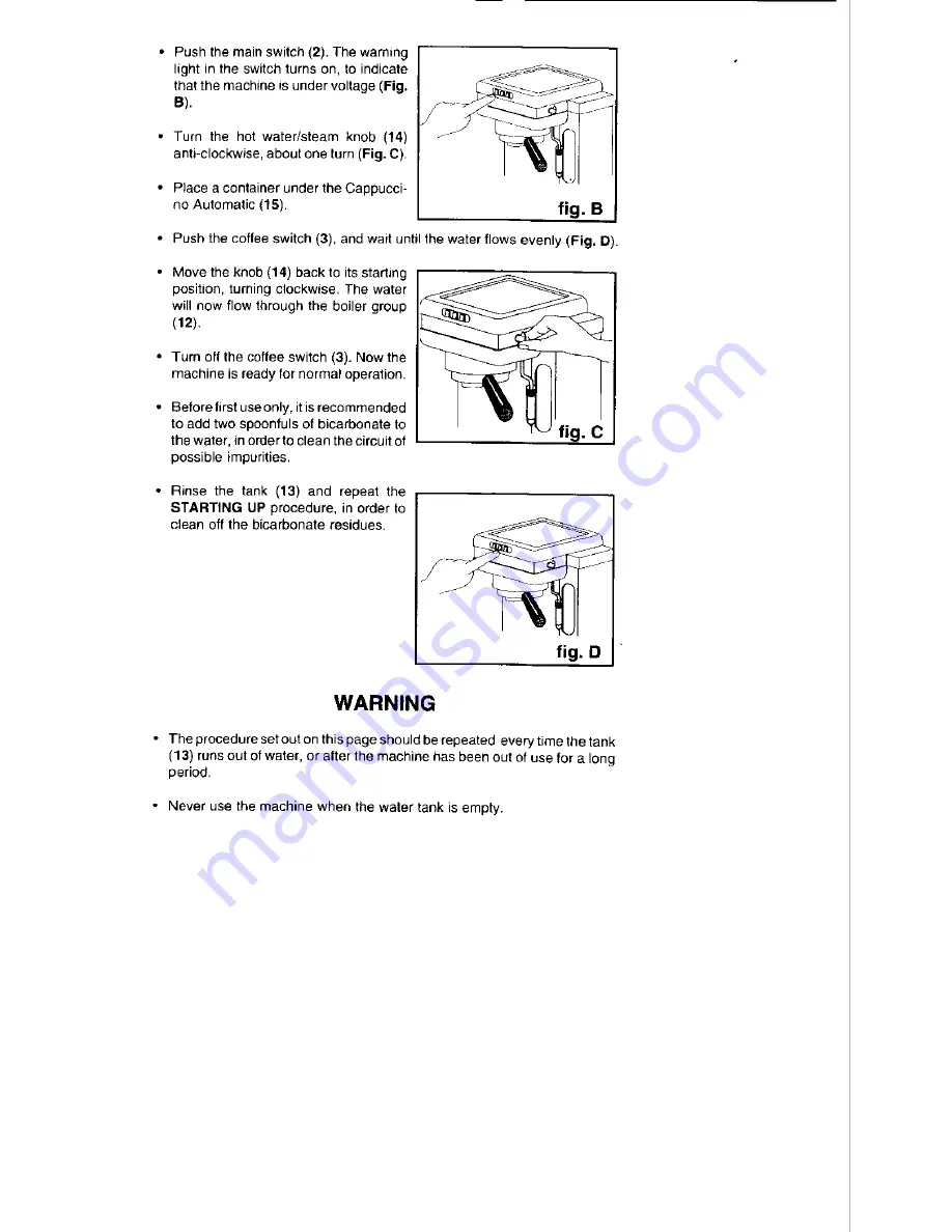 La Pavoni Espresso Si' Instruction Manual Download Page 15