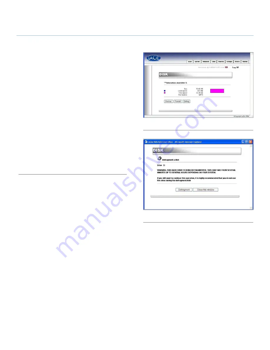 LaCie LaCie Ethernet Disk User Manual Download Page 37