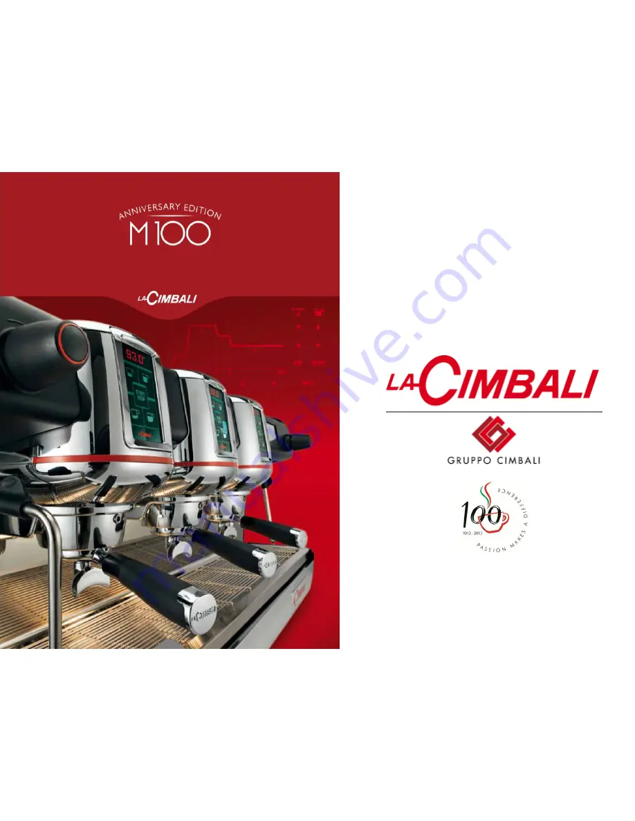 LaCimbali m100 Manual Download Page 1