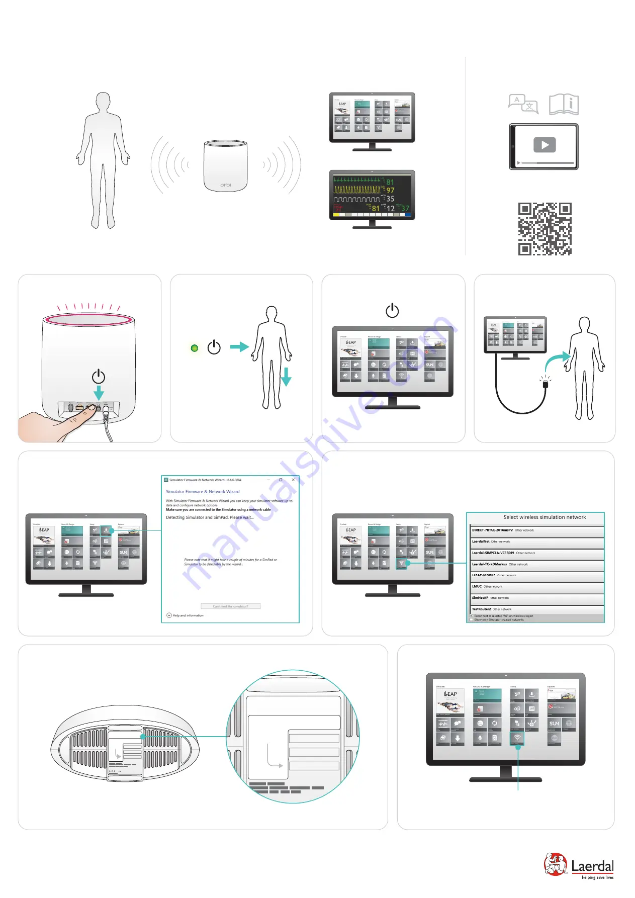 laerdal SimPad PLUS Quick Setup Manual Download Page 2