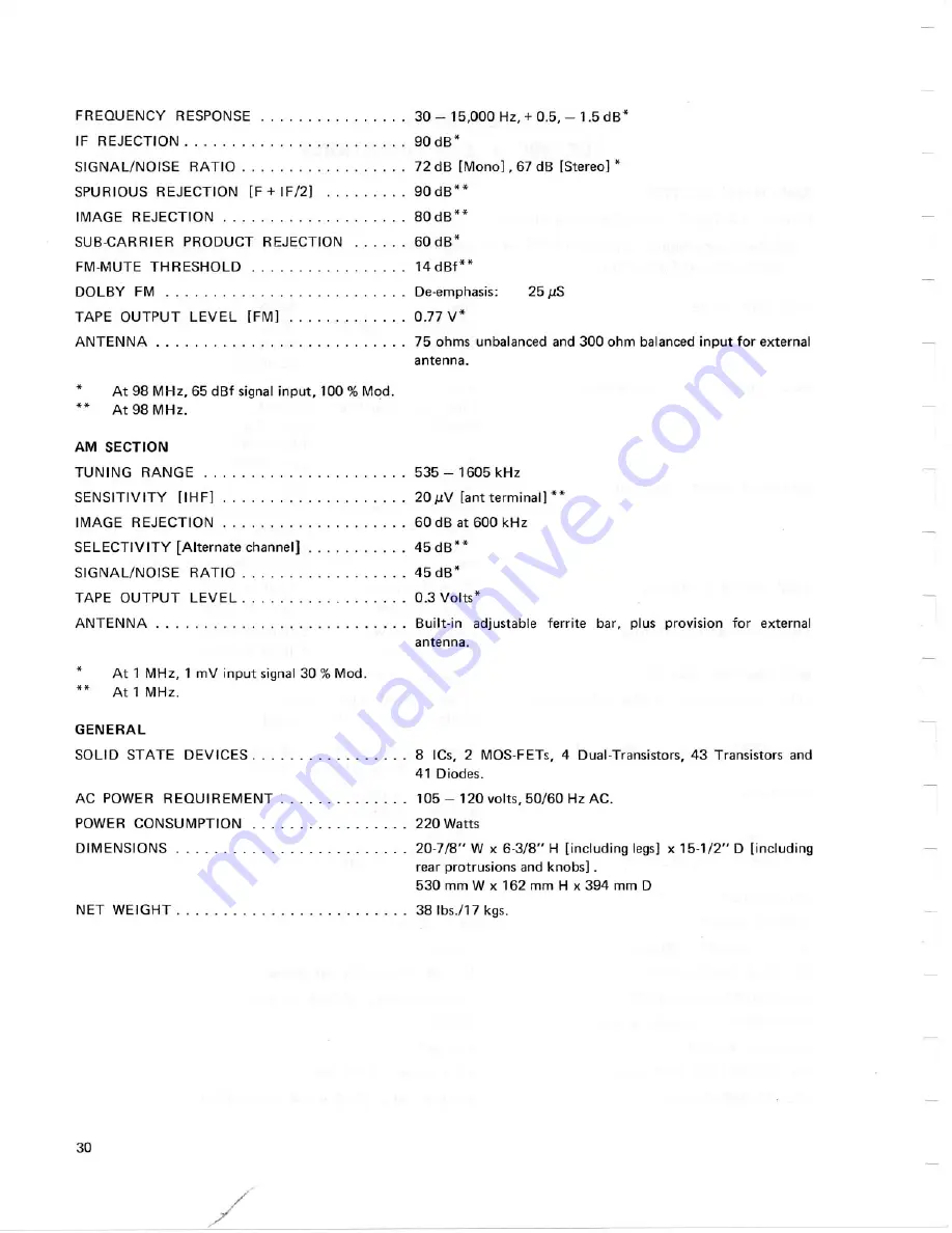 Lafayette LR-9090 Operating & Service Manual Download Page 39