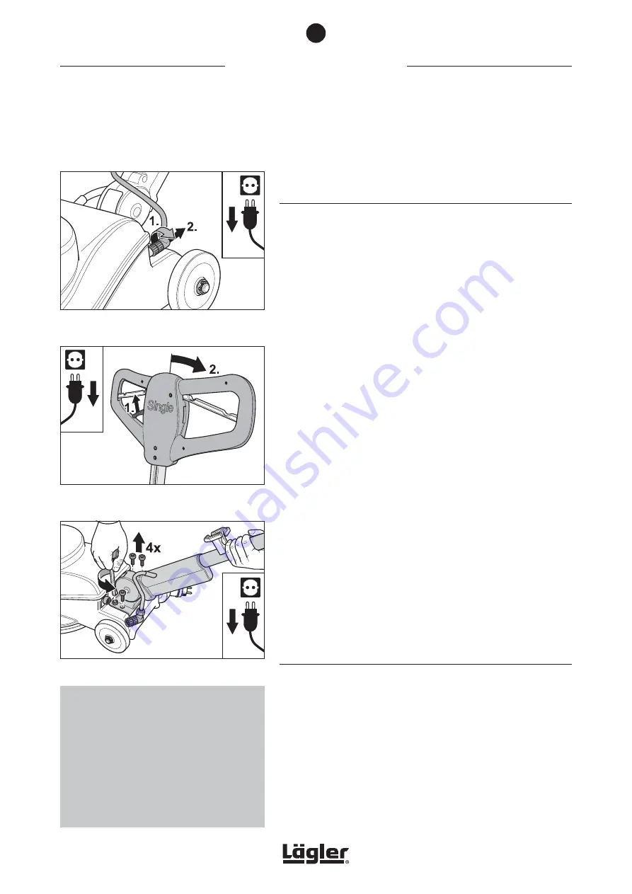 Lagler SINGLE Operation Maintenance Safety Download Page 16