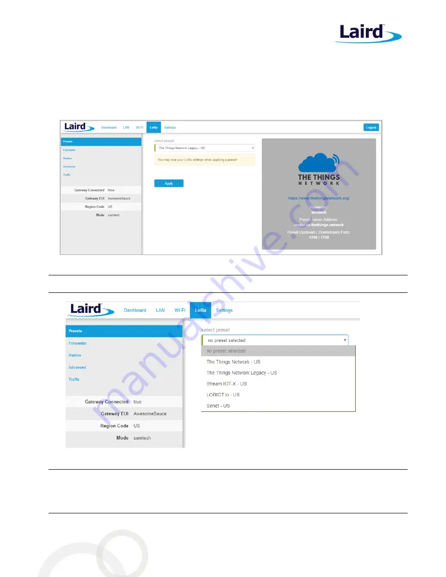 Laird Sentrius RG1 Series Quick Start Manual Download Page 10