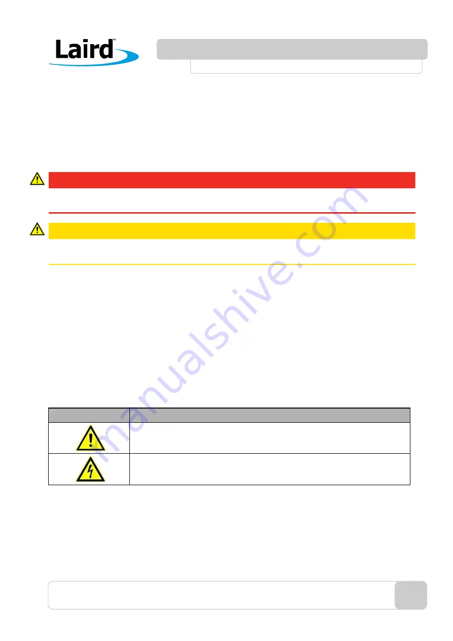 Laird WW 3001 Operation Manual Download Page 10