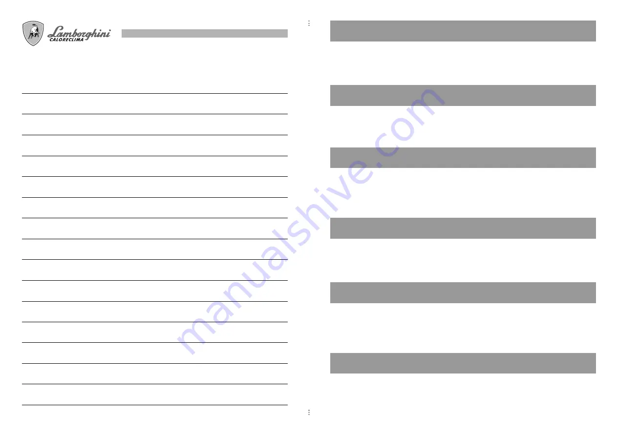 Lamborghini Caloreclima ECO 14/2 Installation And Maintenance Manual Download Page 3