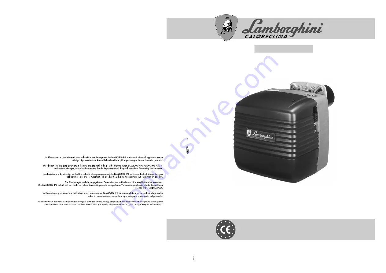 Lamborghini Caloreclima ECO 14/2 Installation And Maintenance Manual Download Page 64