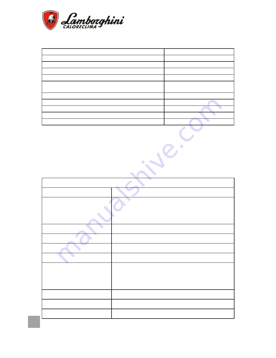Lamborghini Caloreclima ECO 3 Installation And Maintenance Manual Download Page 98
