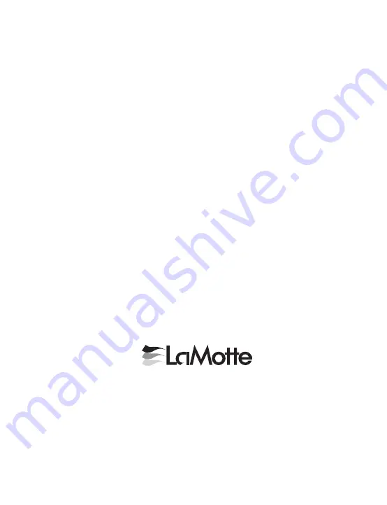 LaMotte 6 Series Manual Download Page 40