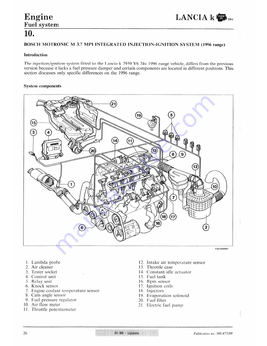 Lancia K Workshop Manual Download Page 300