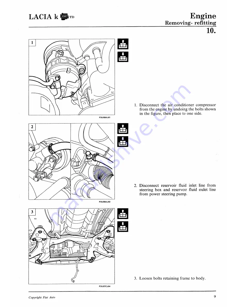 Lancia K Workshop Manual Download Page 315