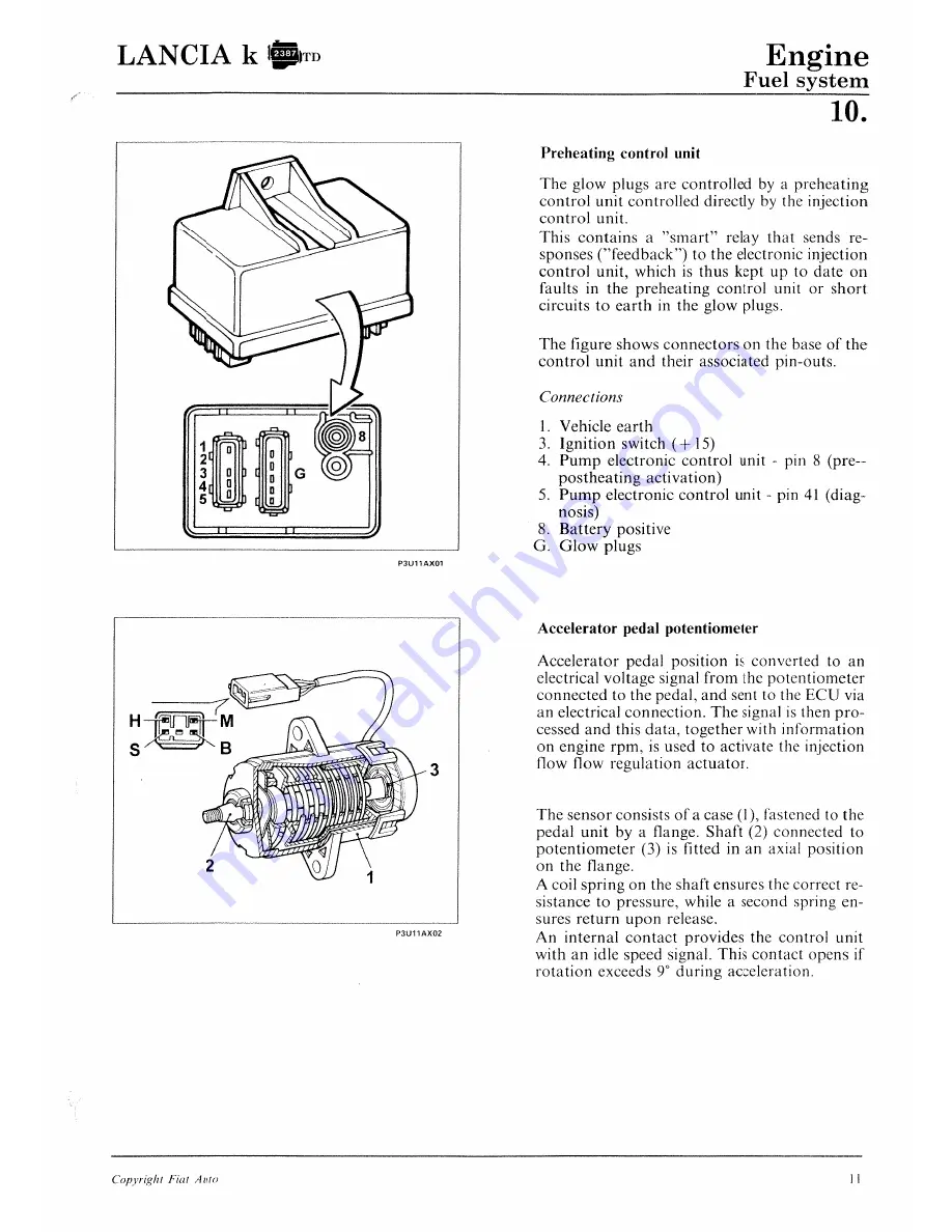 Lancia K Workshop Manual Download Page 347