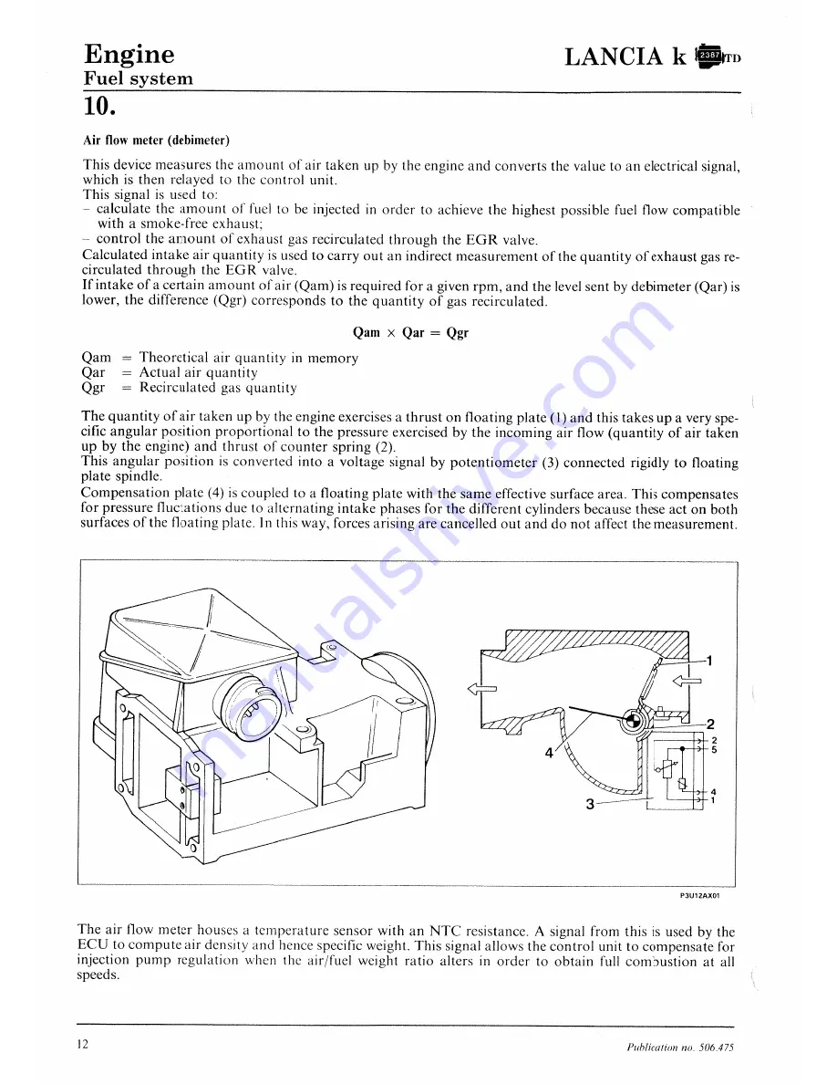 Lancia K Workshop Manual Download Page 348