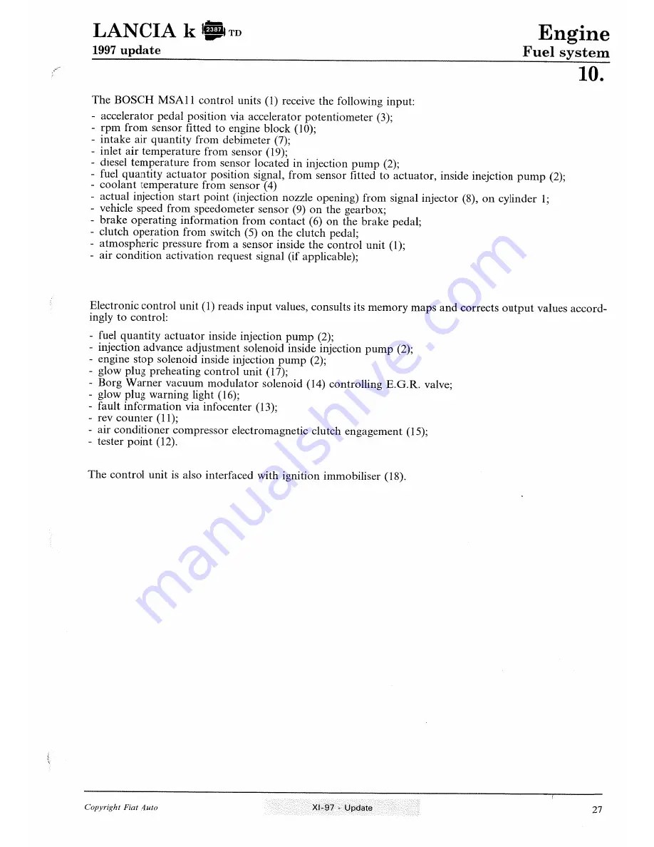 Lancia K Workshop Manual Download Page 367