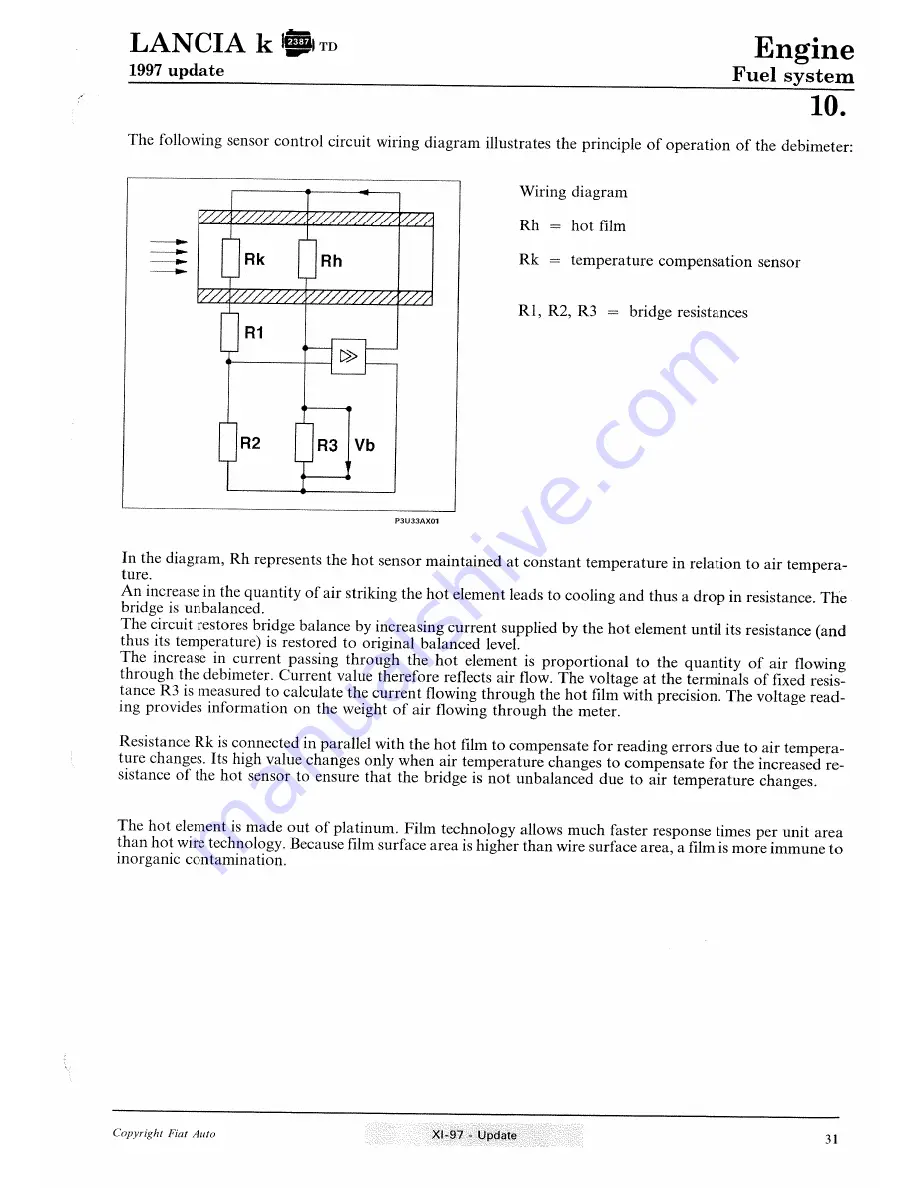 Lancia K Workshop Manual Download Page 371