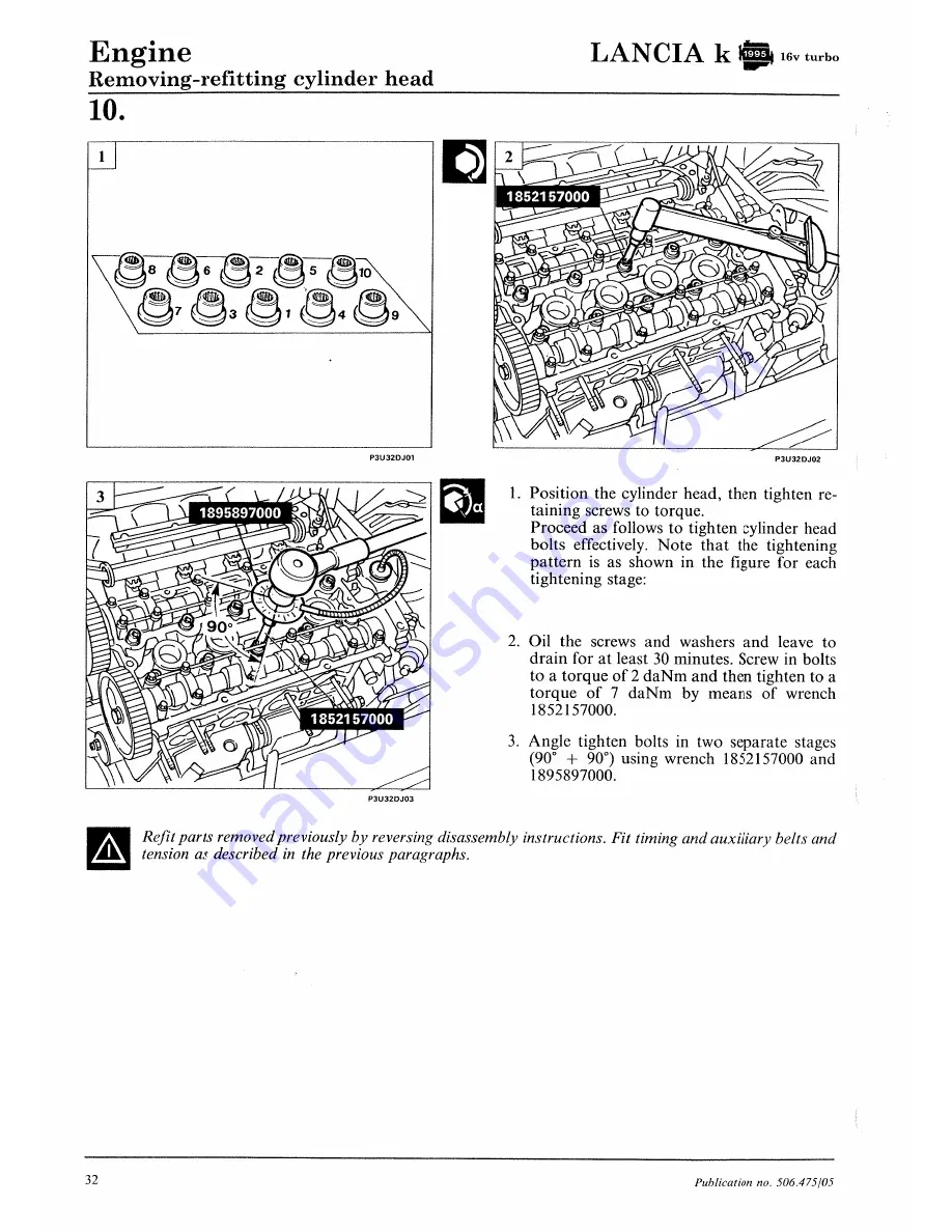 Lancia K Workshop Manual Download Page 426