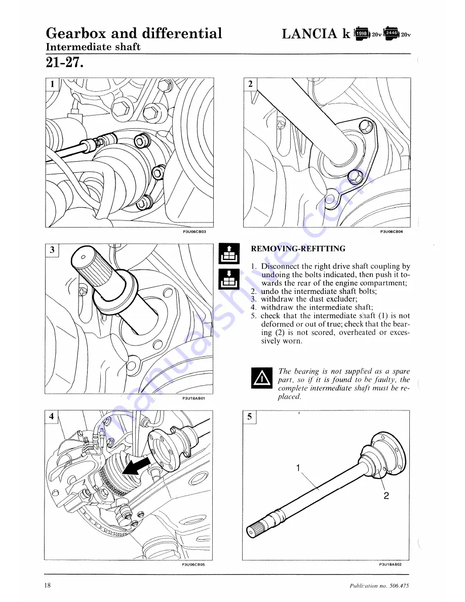 Lancia K Workshop Manual Download Page 492