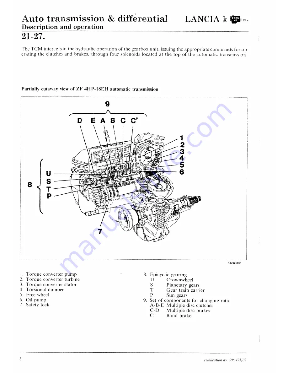 Lancia K Workshop Manual Download Page 536