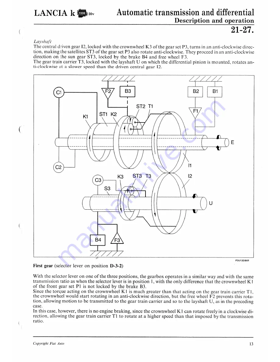 Lancia K Workshop Manual Download Page 595