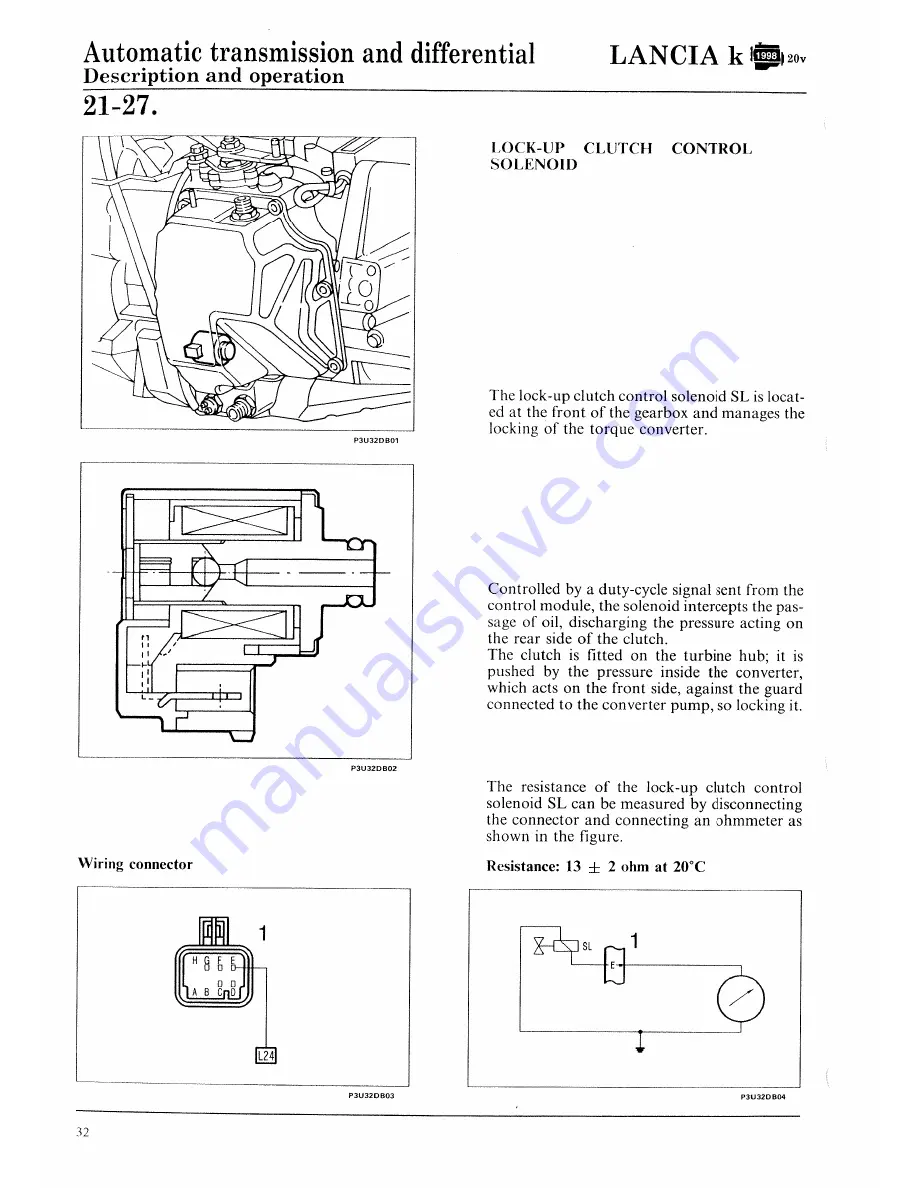 Lancia K Workshop Manual Download Page 614