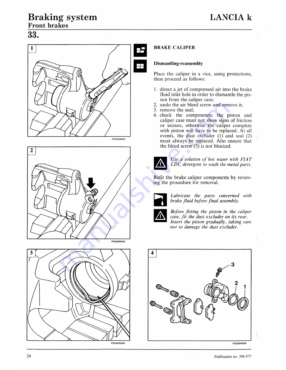 Lancia K Workshop Manual Download Page 676