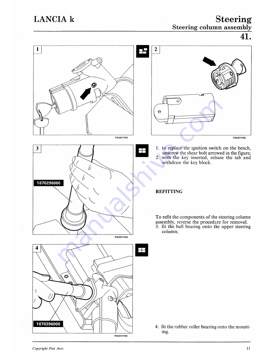 Lancia K Workshop Manual Download Page 731