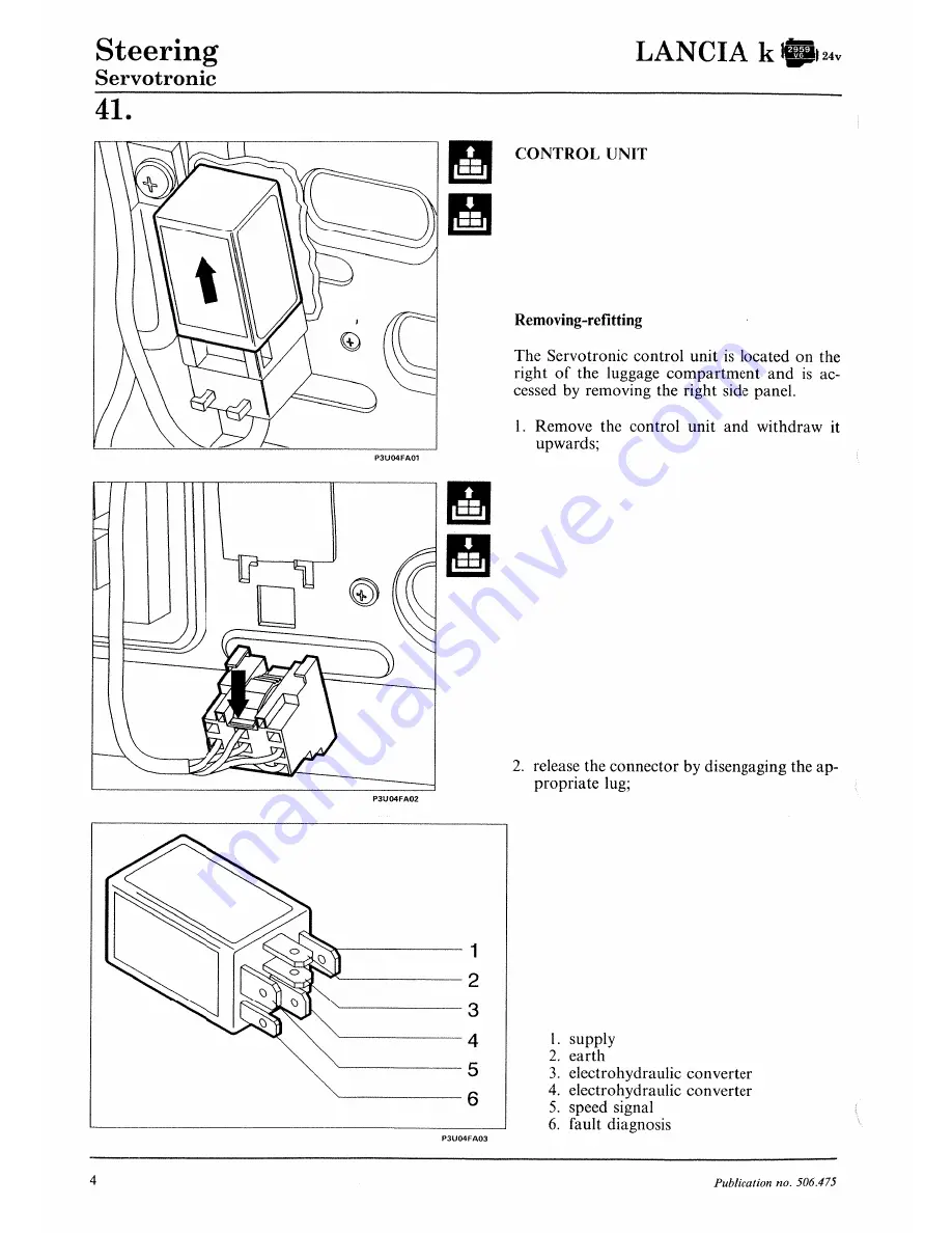 Lancia K Workshop Manual Download Page 740