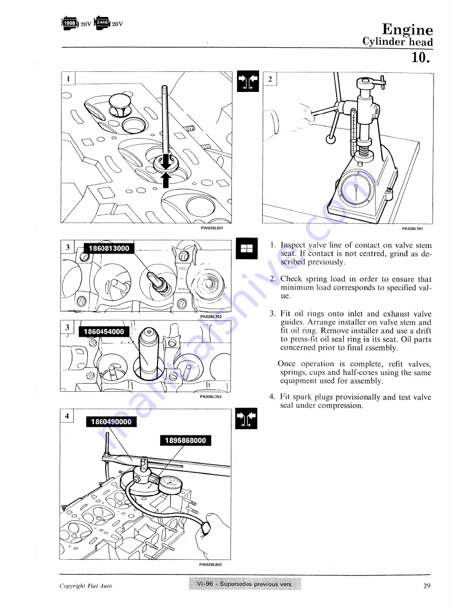 Lancia K Workshop Manual Download Page 845