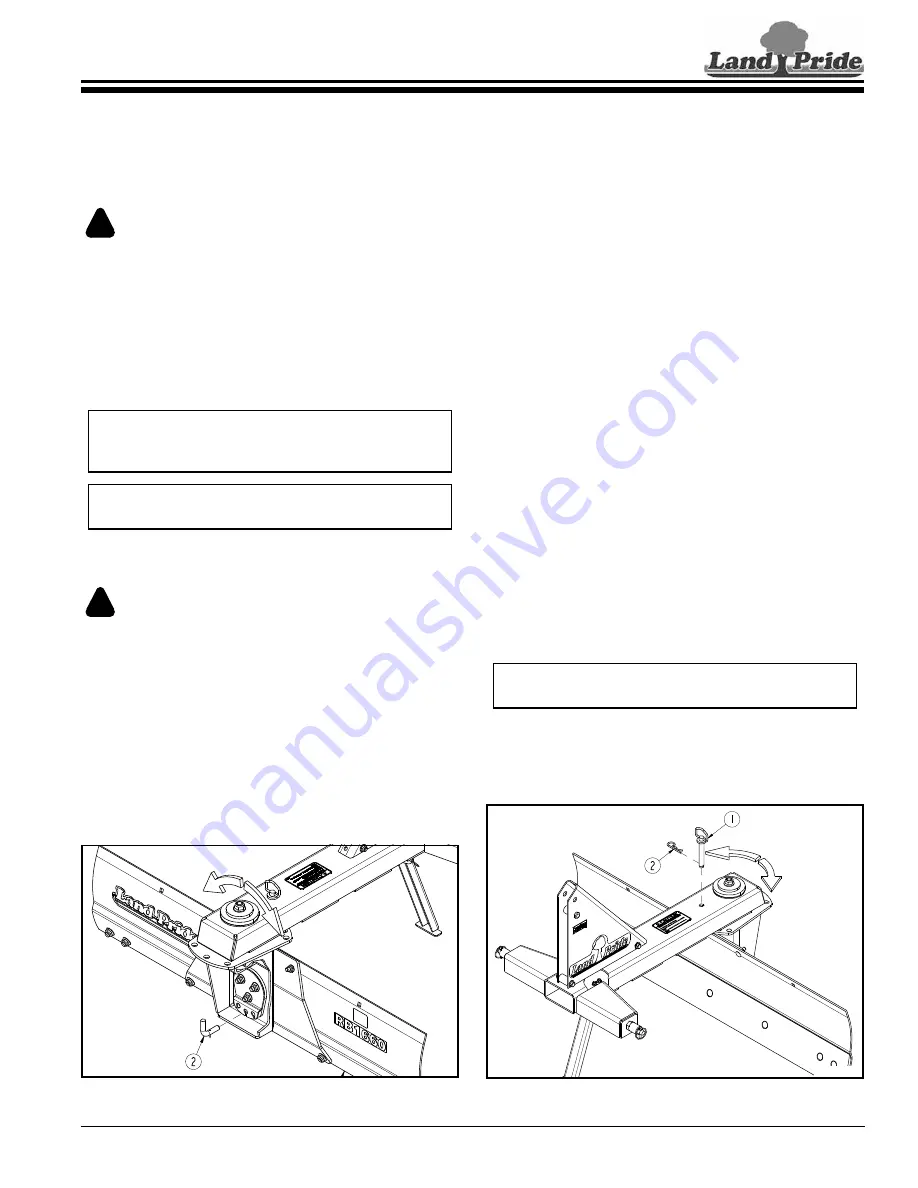 Land Pride RB16 Series Operator'S Manual Download Page 17