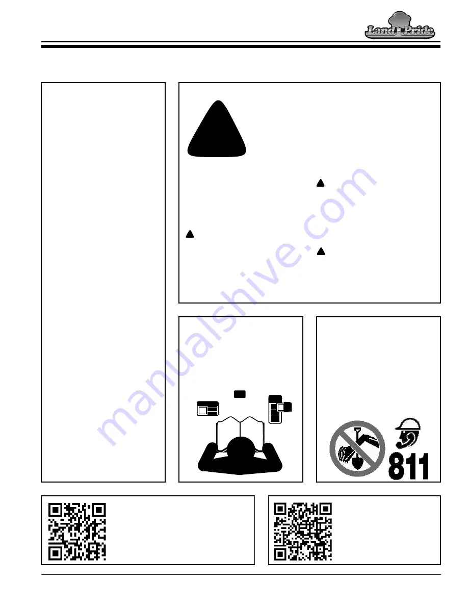 Land Pride STP15 Operator'S Manual Download Page 3