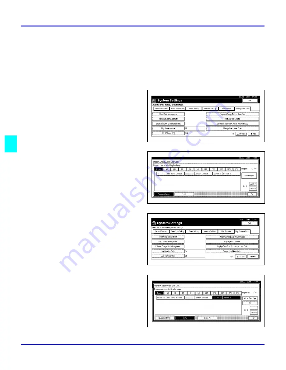 Lanier 5635 Operator'S Manual Download Page 138