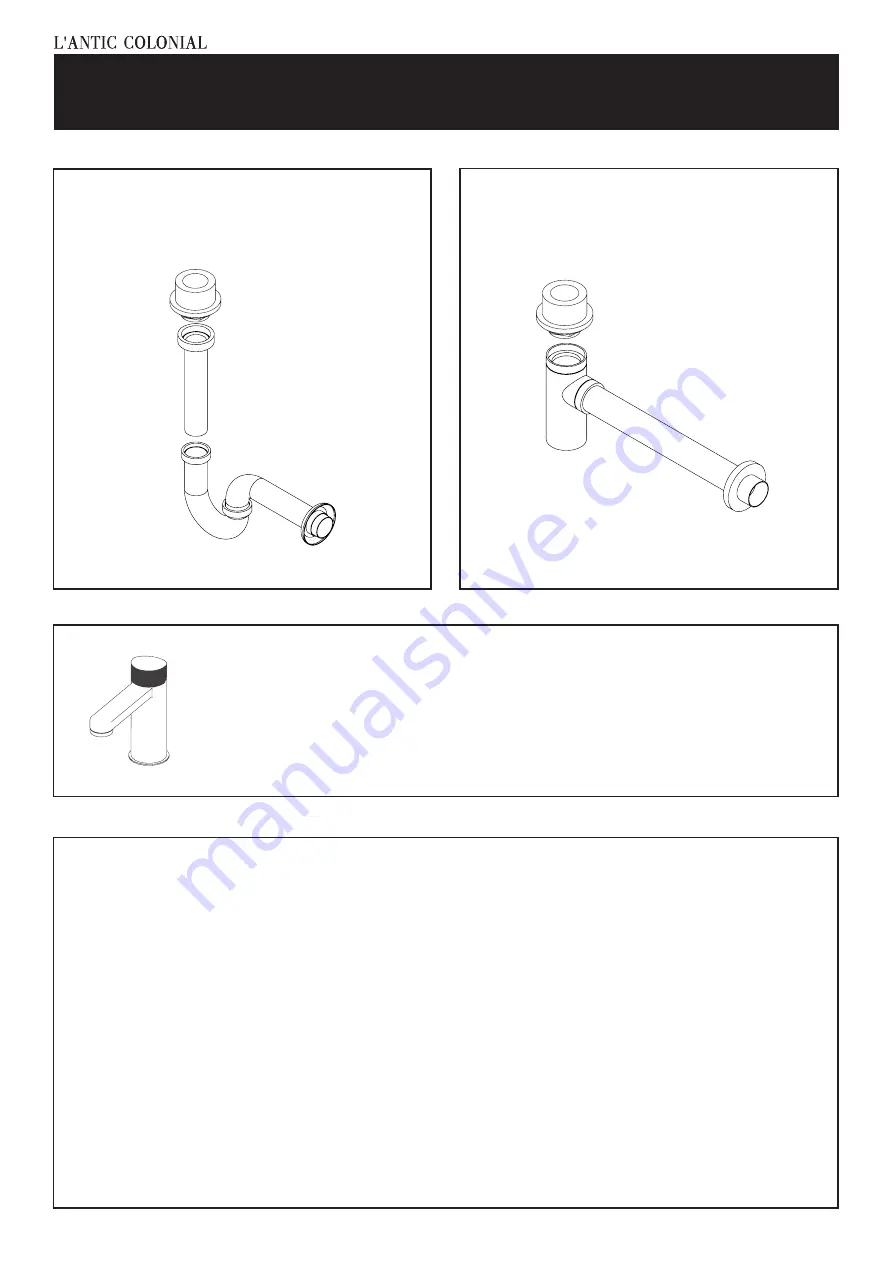 L'Antic Colonial MINIM LAVABO Installation Instructions Manual Download Page 4