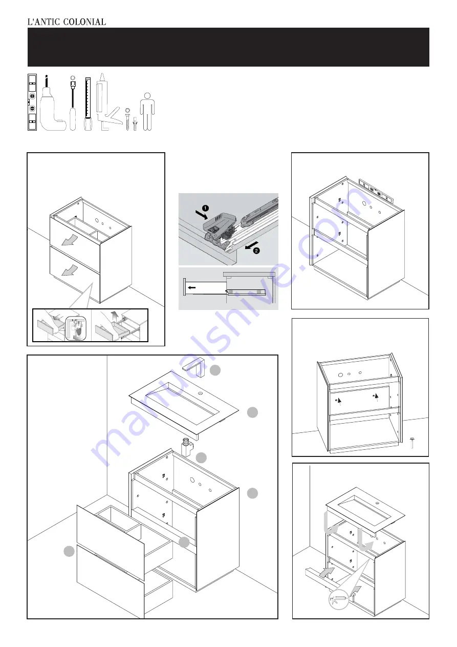 L'Antic Colonial MINIM LAVABO Installation Instructions Manual Download Page 8