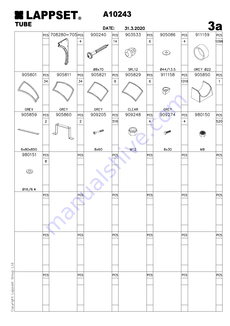 LAPPSET CUBIC Installation Instructions Manual Download Page 63