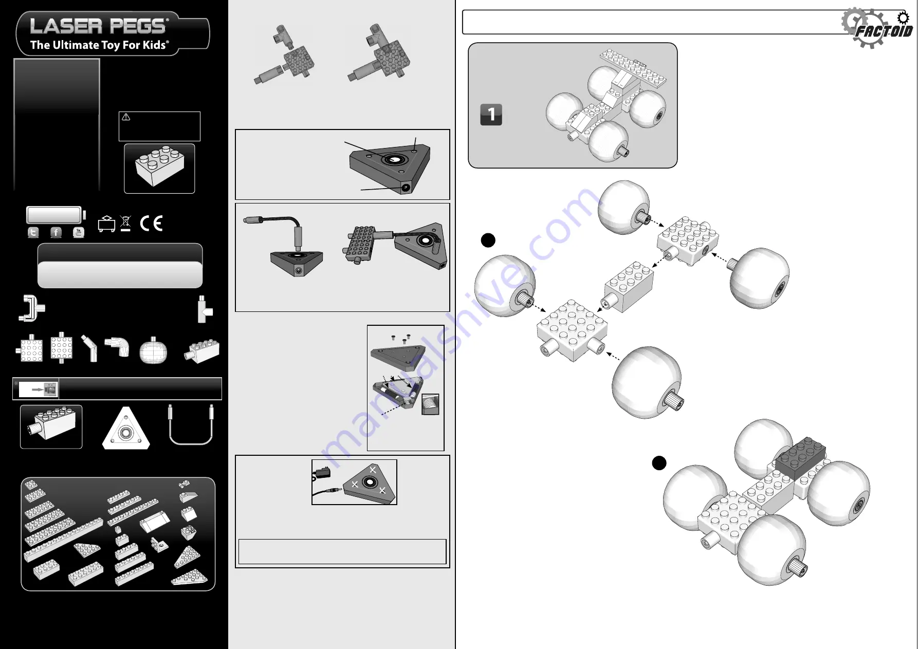 Laser Pegs 1000 Manual Download Page 1