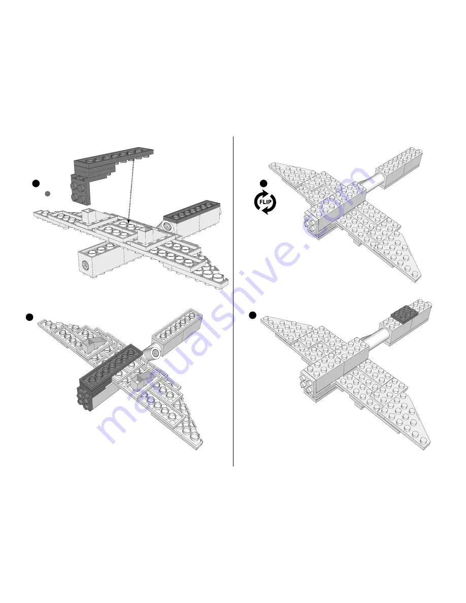 Laser Pegs Strike Eagle G1670B Cargo Plane Скачать руководство пользователя страница 4