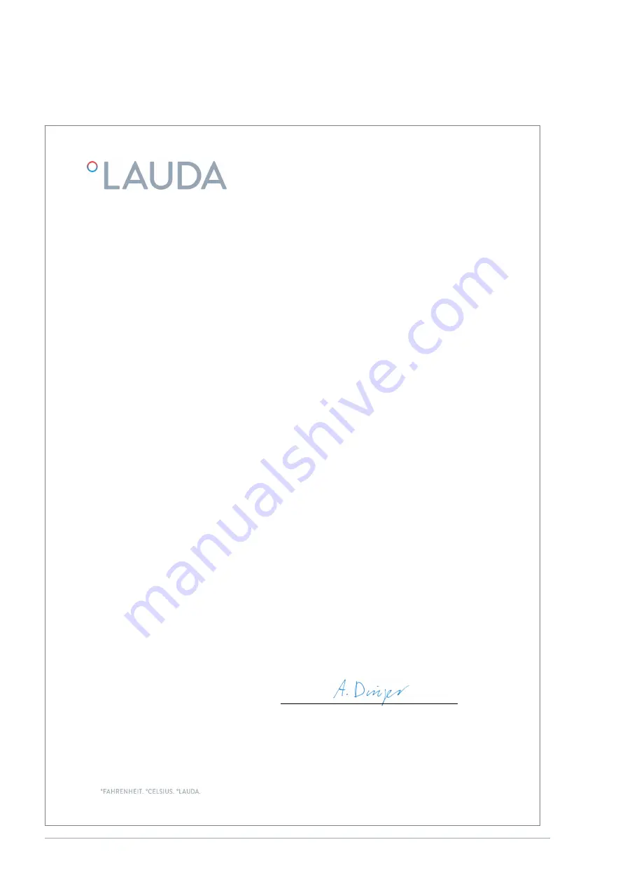 Lauda MC 250 Operation Manual Download Page 54