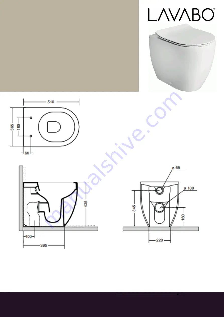 LAVABO Glomp BTW 321109 Installation Instructions Manual Download Page 1