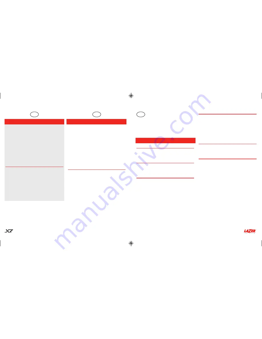 LAZER X7 Скачать руководство пользователя страница 4