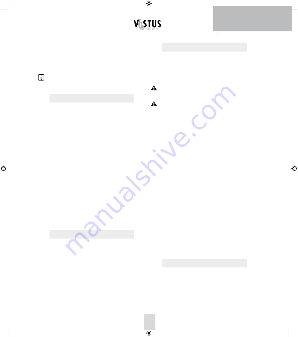 M-E Victus VD Operating Instructions Manual Download Page 27