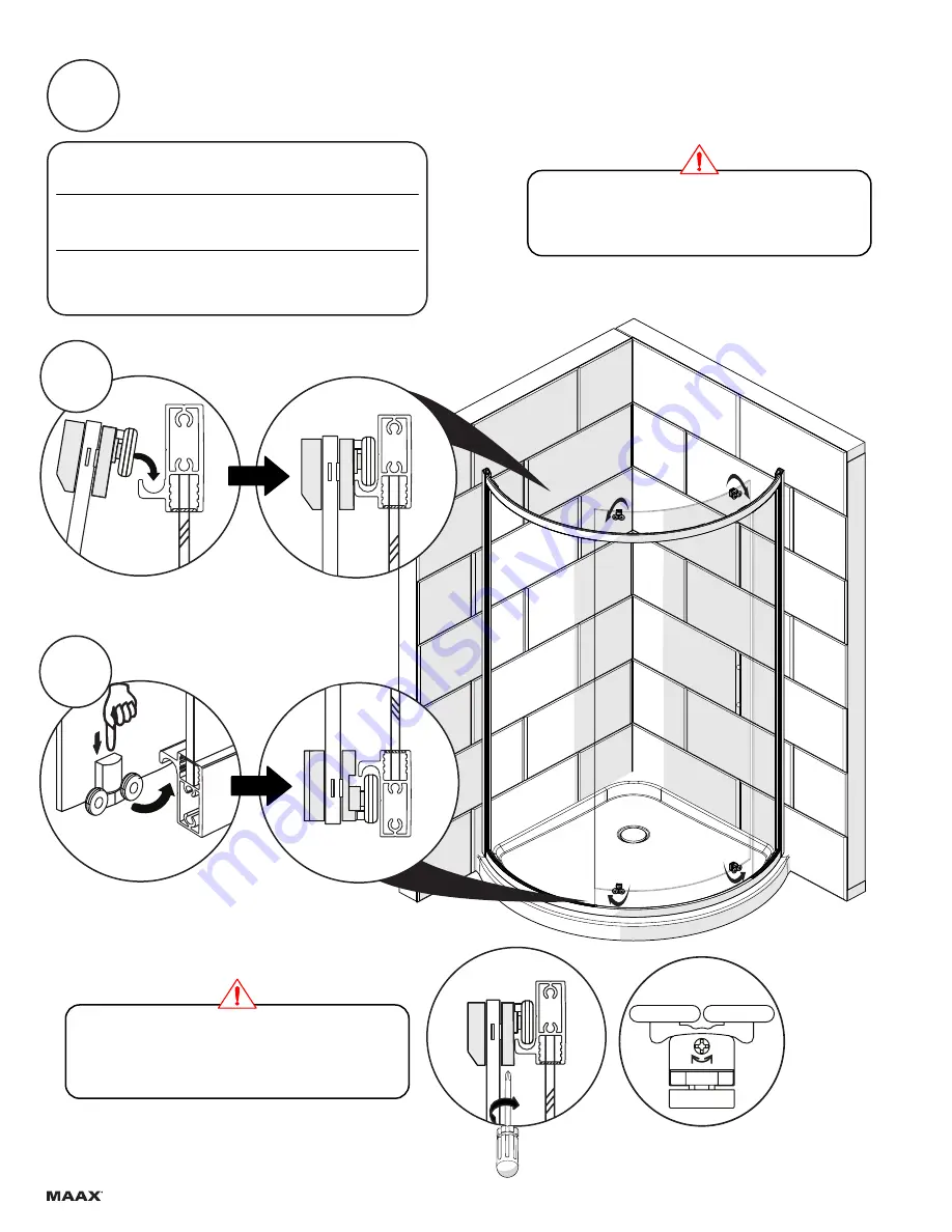 MAAX Radia Round 137446 Series Installation Instructions Manual Download Page 12