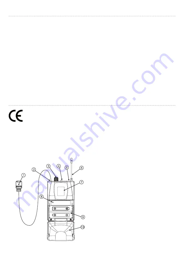 Mac Mah W-UHF-Bodypack User Manual Download Page 6